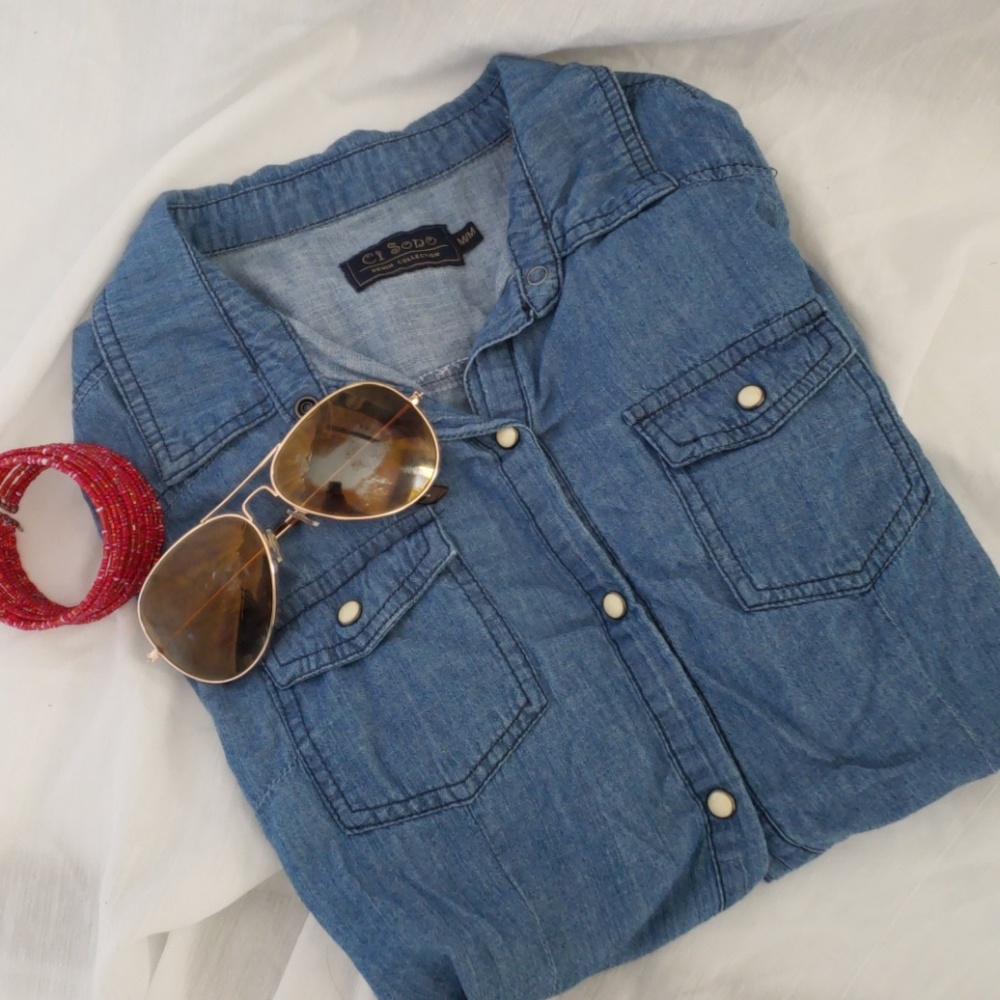 Chambray button down